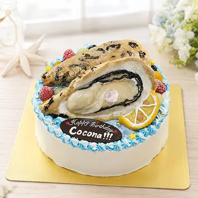 【食べ物】牡蠣の立体ケーキの外観